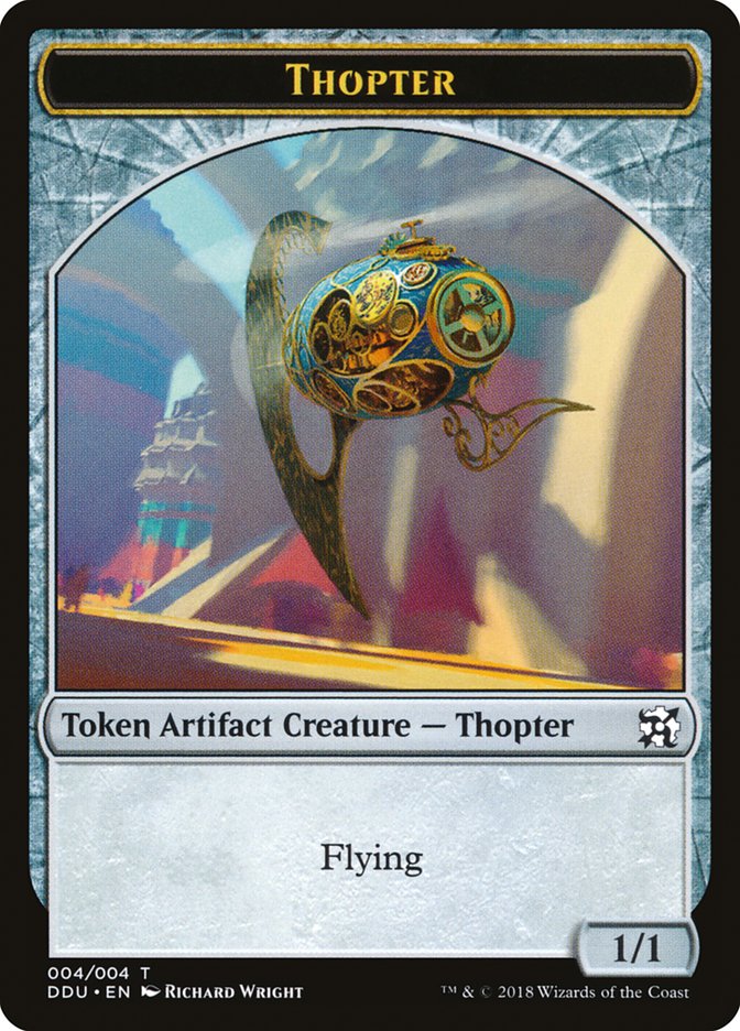 Thopter Token (004/004) [Duel Decks: Elves vs. Inventors Tokens] | Black Swamp Games