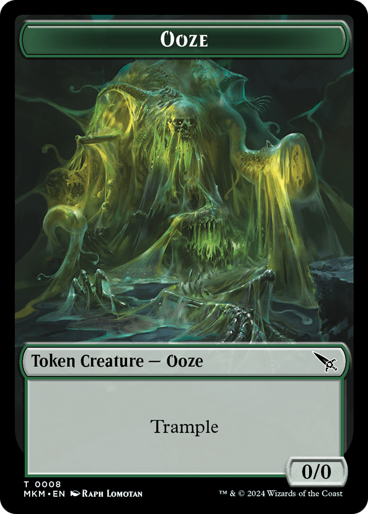 Thopter (0020) // Ooze Double-Sided Token [Murders at Karlov Manor Tokens] | Black Swamp Games