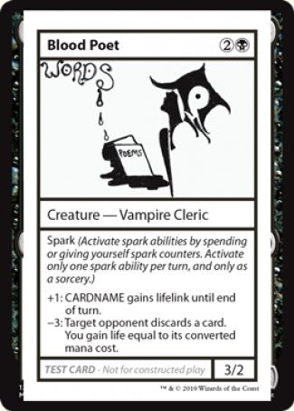 Blood Poet (2021 Edition) [Mystery Booster Playtest Cards] | Black Swamp Games