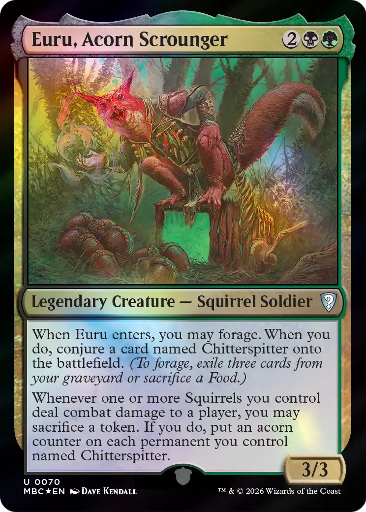 Euru, Acorn Scrounger [Mystery Booster: Commander Edition] | Black Swamp Games