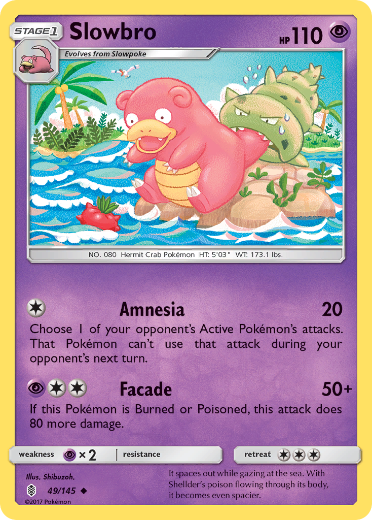 Slowbro (49/145) [Sun & Moon: Guardians Rising] | Black Swamp Games