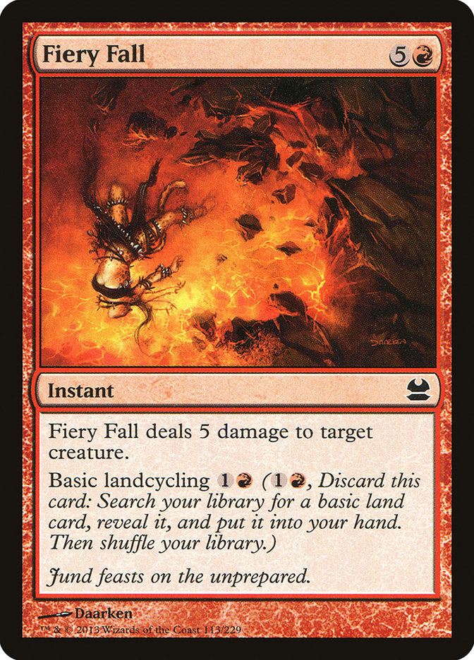 Fiery Fall [Modern Masters] | Black Swamp Games