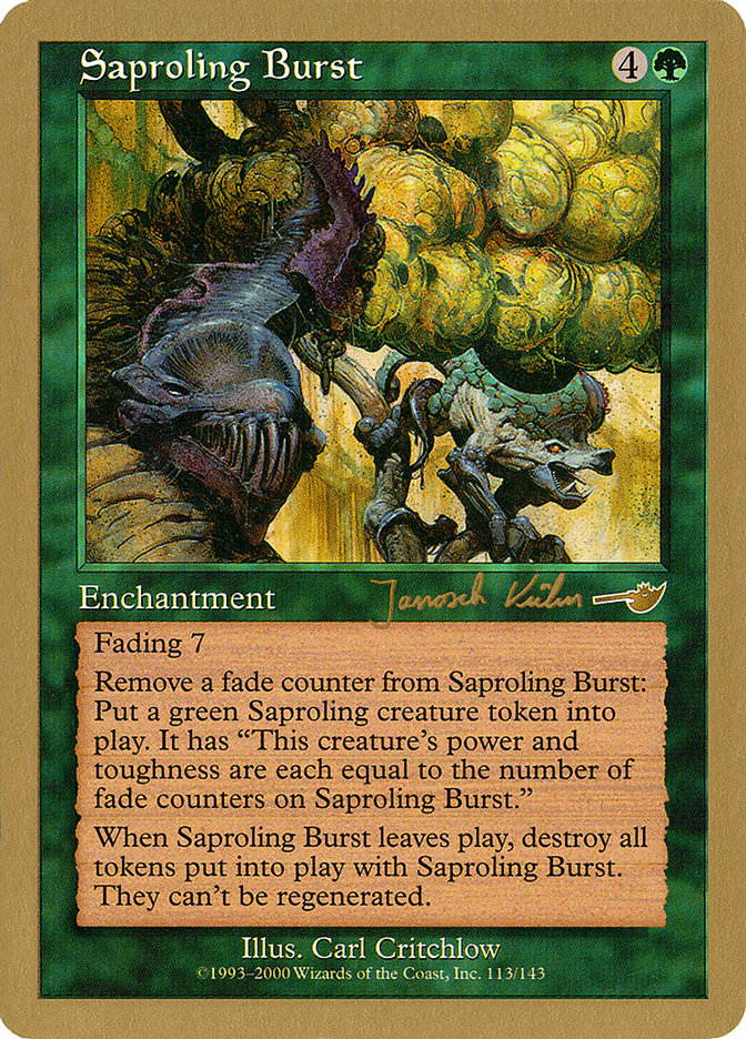 Saproling Burst (Janosch Kuhn) [World Championship Decks 2000] | Black Swamp Games
