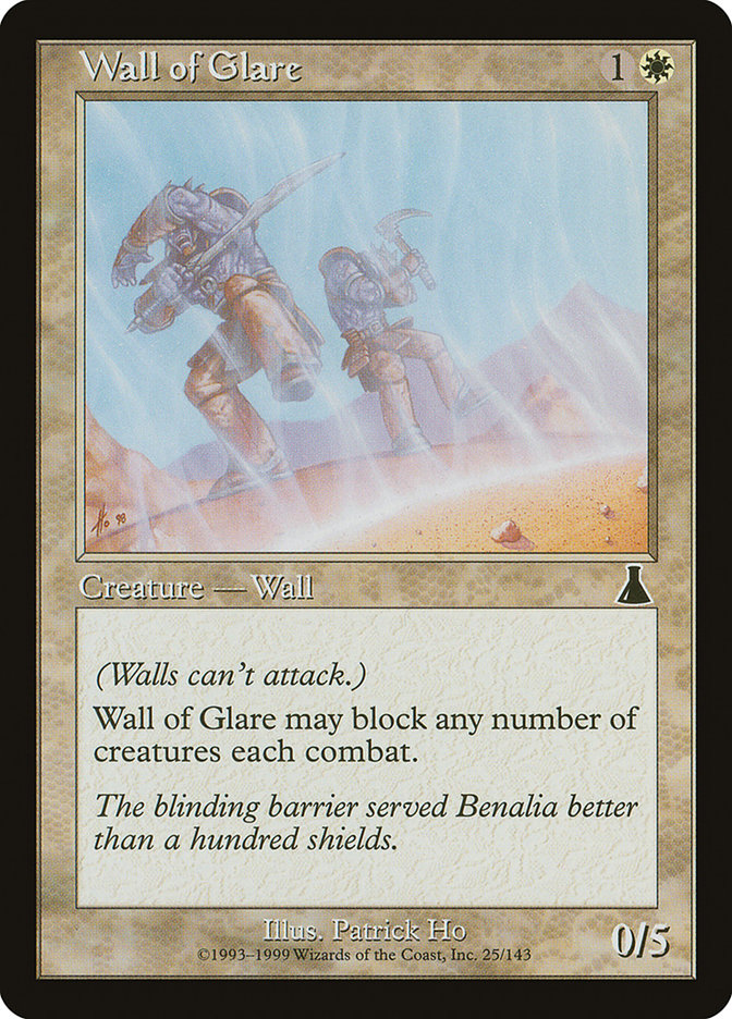 Wall of Glare [Urza's Destiny] | Black Swamp Games