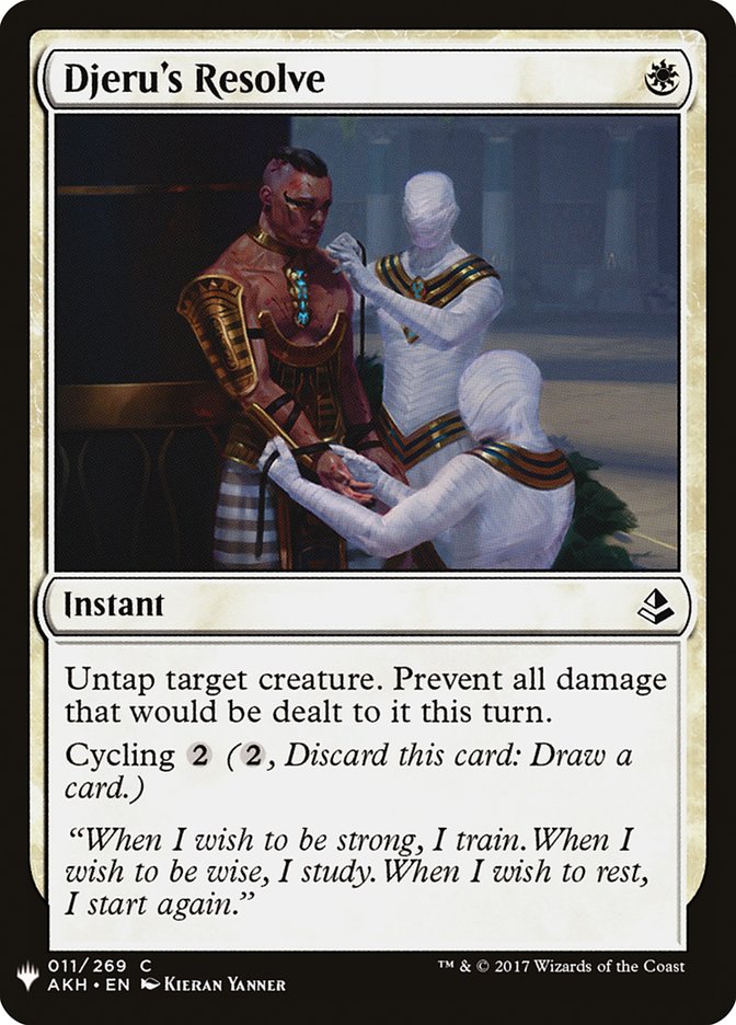 Djeru's Resolve [Mystery Booster] | Black Swamp Games
