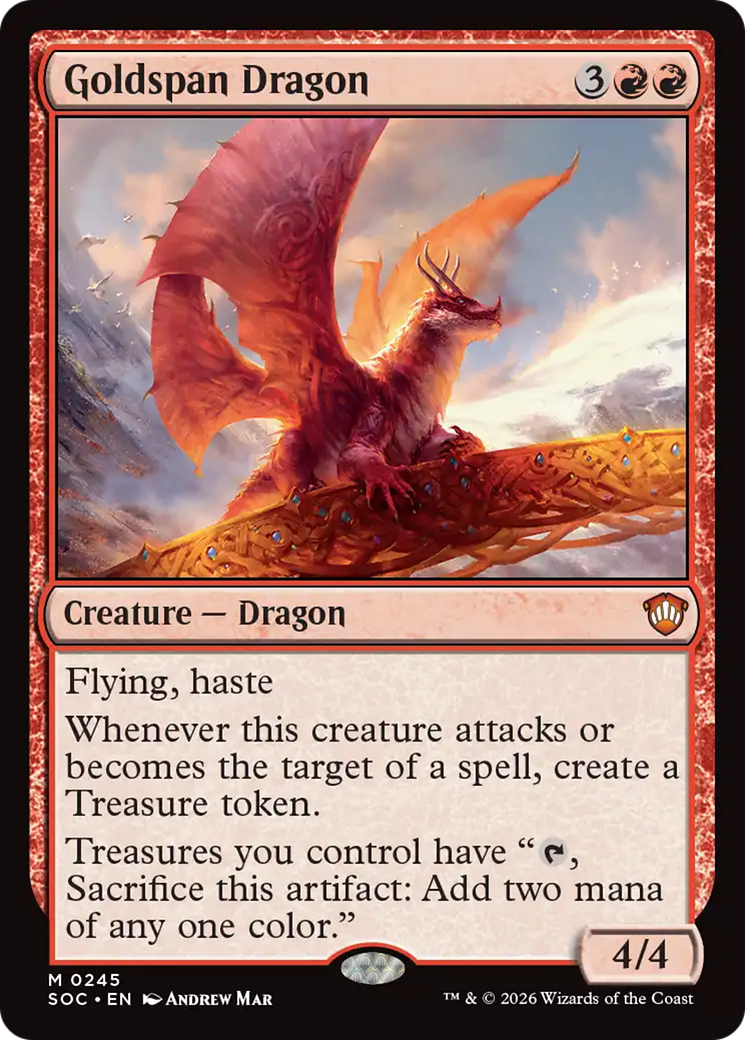 Goldspan Dragon [Secrets of Strixhaven Commander] | Black Swamp Games
