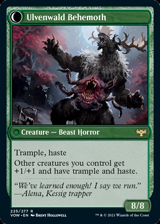 Ulvenwald Oddity // Ulvenwald Behemoth [Innistrad: Crimson Vow] | Black Swamp Games