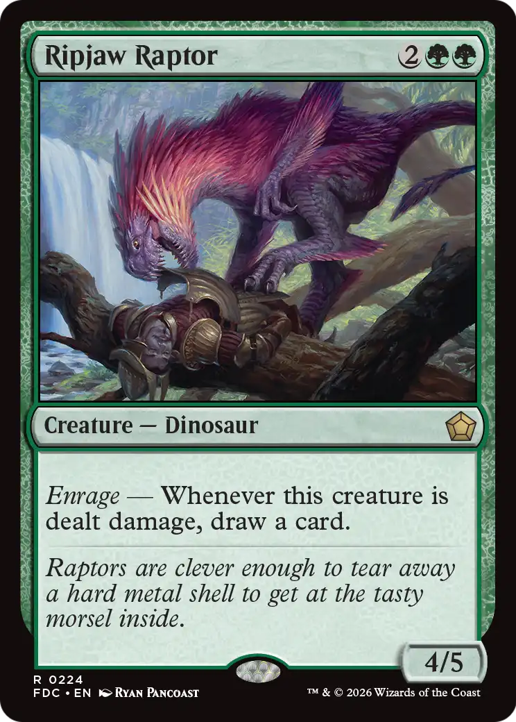 Ripjaw Raptor [Foundations Commander] | Black Swamp Games