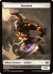 Soldier (0004) // Soldier (0005) Double-Sided Token [Tarkir: Dragonstorm Tokens] | Black Swamp Games