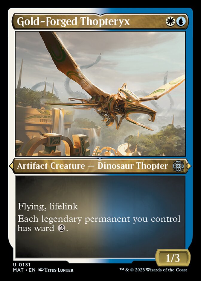 Gold-Forged Thopteryx (Foil Etched) [March of the Machine: The Aftermath] | Black Swamp Games
