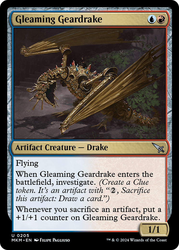 Gleaming Geardrake [Murders at Karlov Manor] | Black Swamp Games