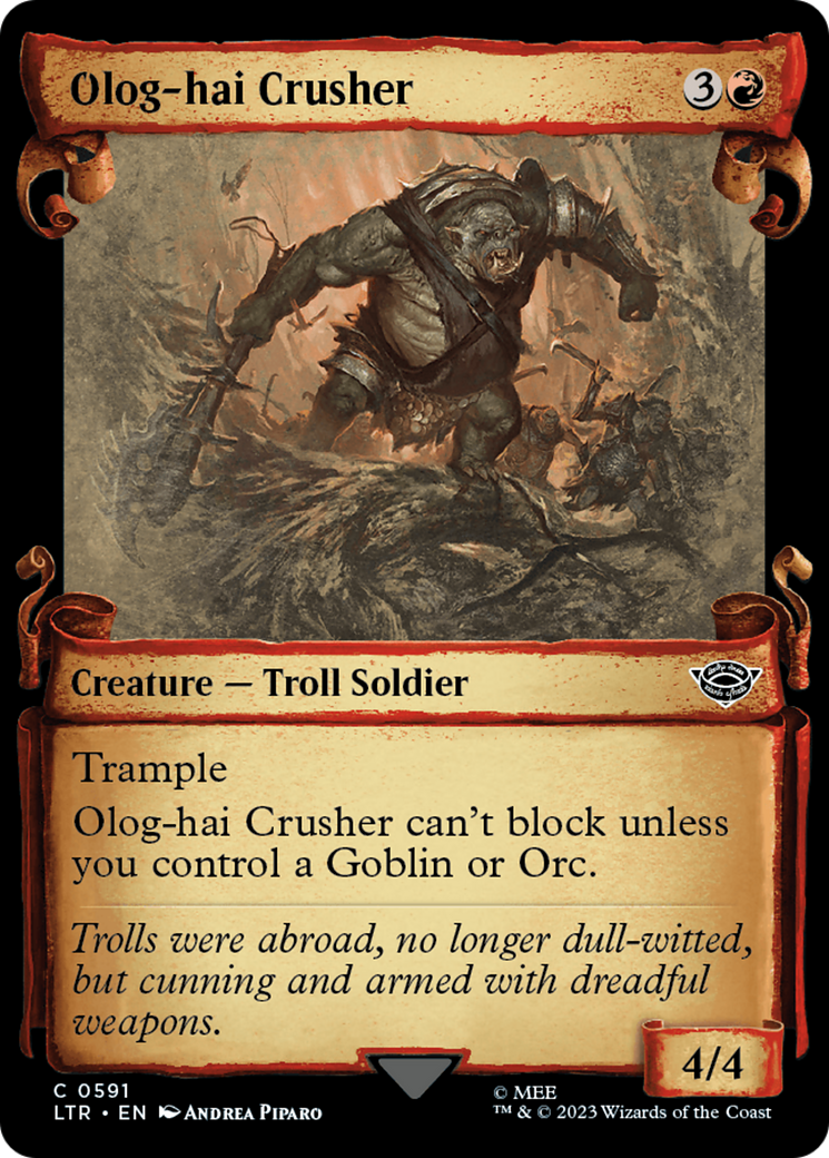 Olog-Hai Crusher [The Lord of the Rings: Tales of Middle-Earth Showcase Scrolls] | Black Swamp Games