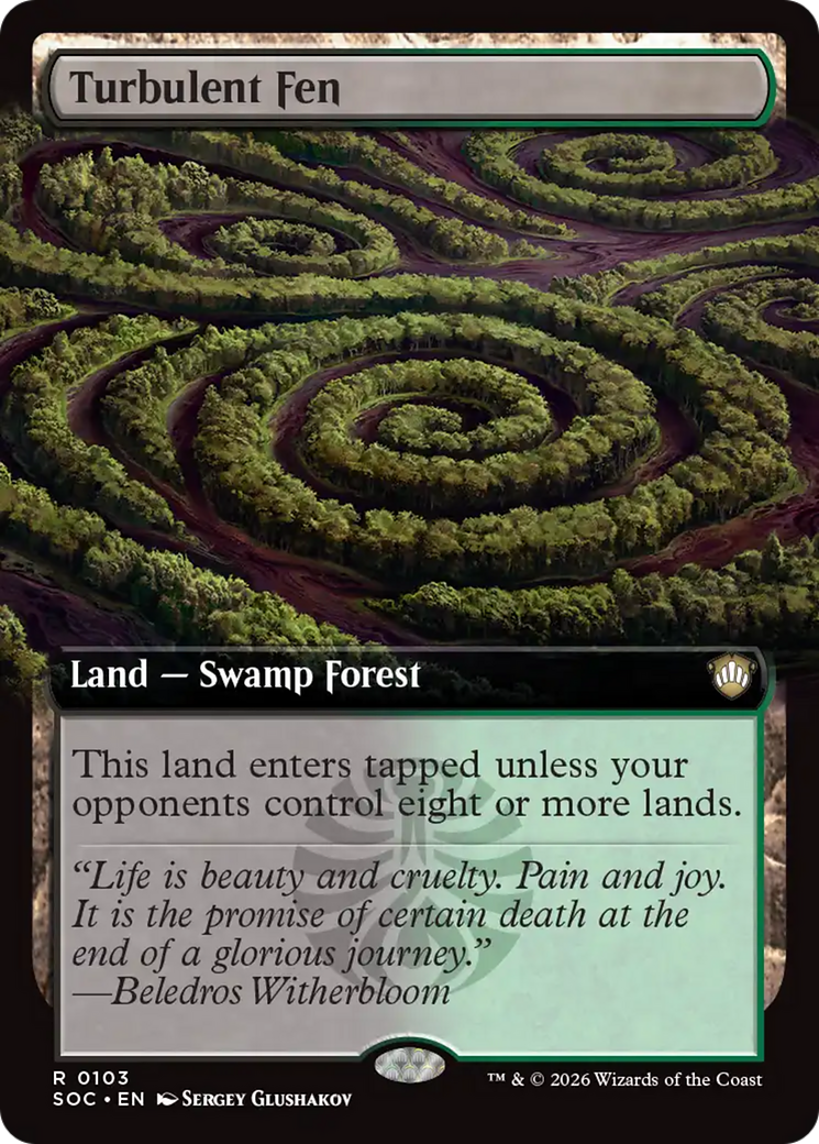 Turbulent Fen (Extended Art) [Secrets of Strixhaven Commander] | Black Swamp Games