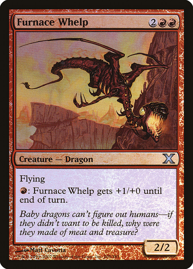 Furnace Whelp (Premium Foil) [Tenth Edition] | Black Swamp Games
