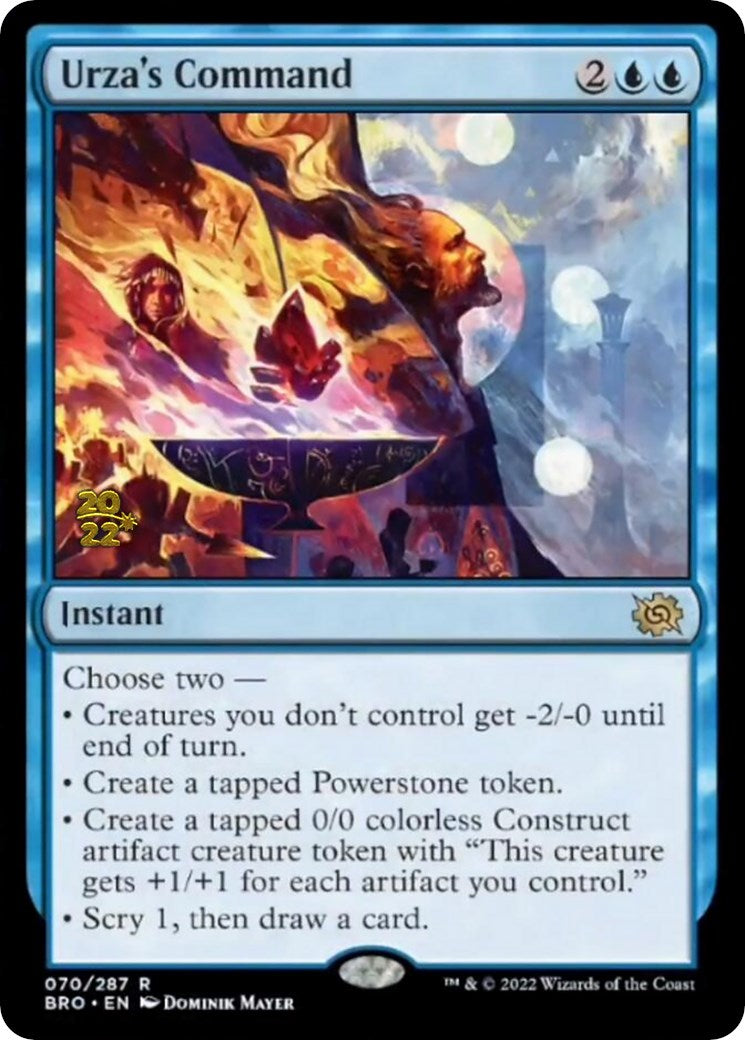 Urza's Command [The Brothers' War Prerelease Promos] | Black Swamp Games