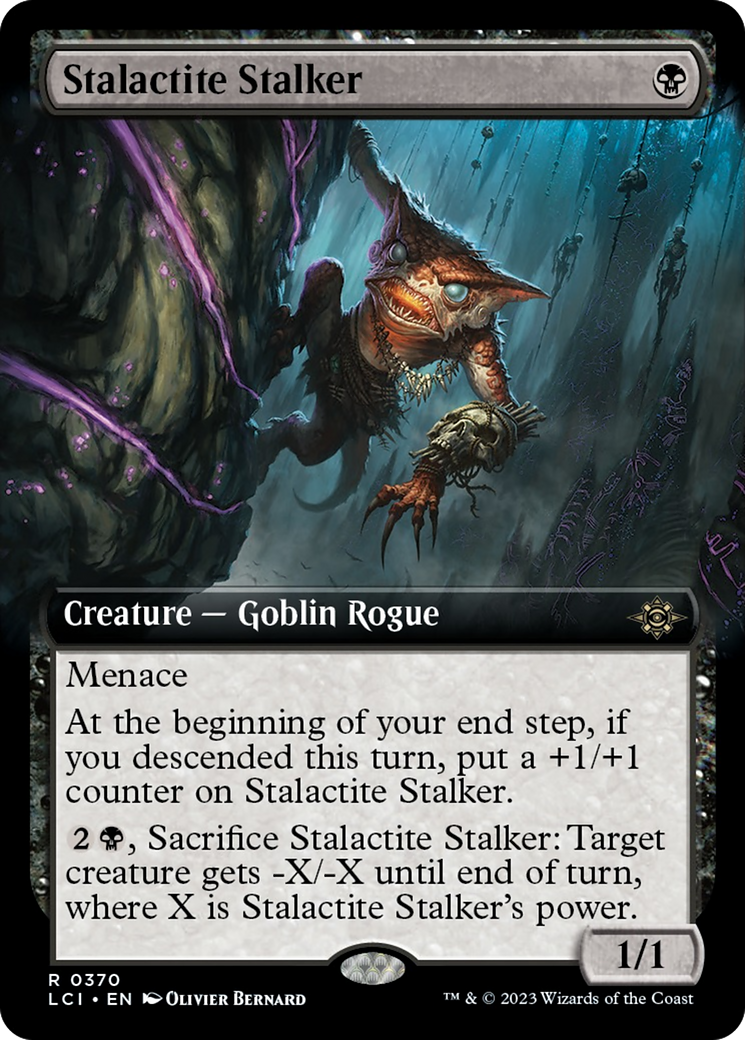 Stalactite Stalker (Extended Art) [The Lost Caverns of Ixalan] | Black Swamp Games