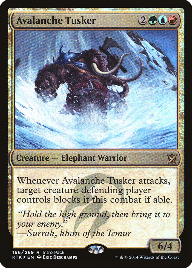 Avalanche Tusker (Intro Pack) [Khans of Tarkir Promos] | Black Swamp Games
