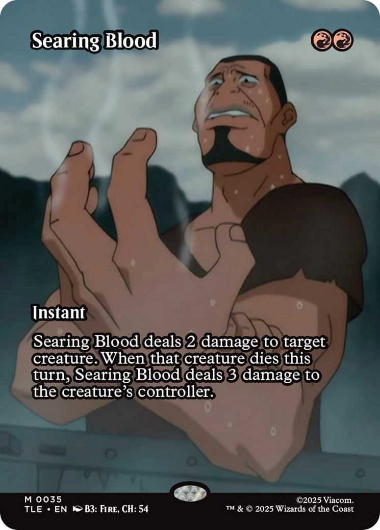 Searing Blood (Borderless) [Avatar: The Last Airbender: Eternal-Legal] | Black Swamp Games