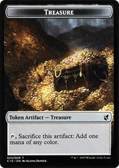 Treasure // Human Double-Sided Token [Commander 2019 Tokens] | Black Swamp Games