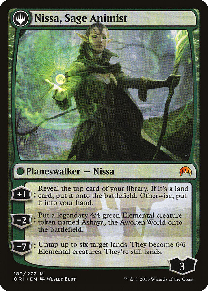 Nissa, Vastwood Seer // Nissa, Sage Animist [Magic Origins] | Black Swamp Games