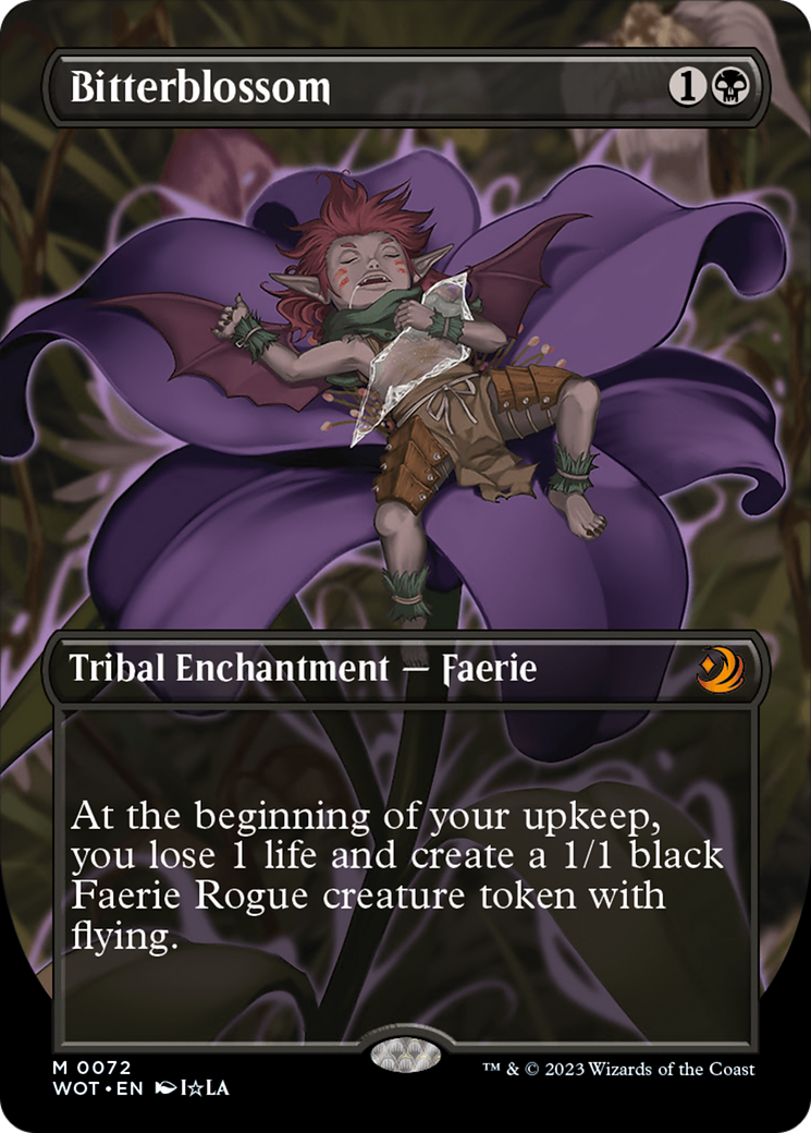Bitterblossom (Anime Borderless) [Wilds of Eldraine: Enchanting Tales] | Black Swamp Games