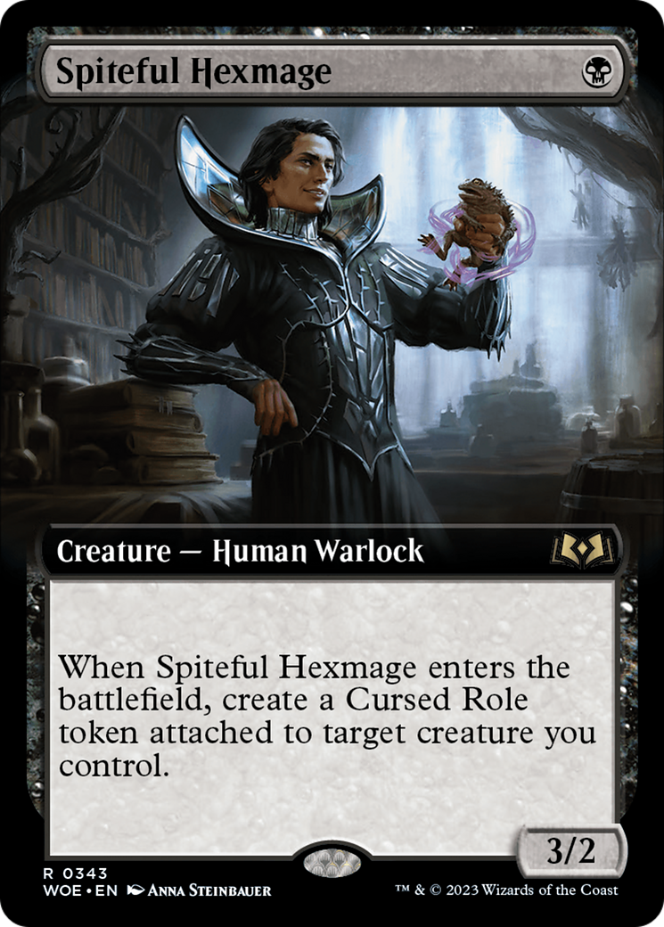 Spiteful Hexmage (Extended Art) [Wilds of Eldraine] | Black Swamp Games