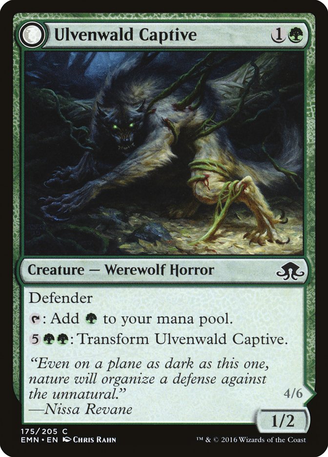Ulvenwald Captive // Ulvenwald Abomination [Eldritch Moon] | Black Swamp Games