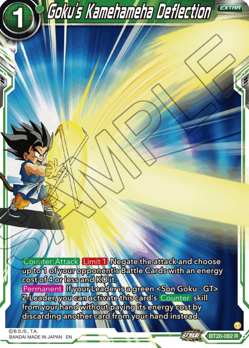 Goku's Kamehameha Deflection (BT20-082) [Power Absorbed] | Black Swamp Games