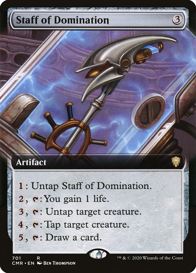 Staff of Domination (Extended Art) [Commander Legends] | Black Swamp Games