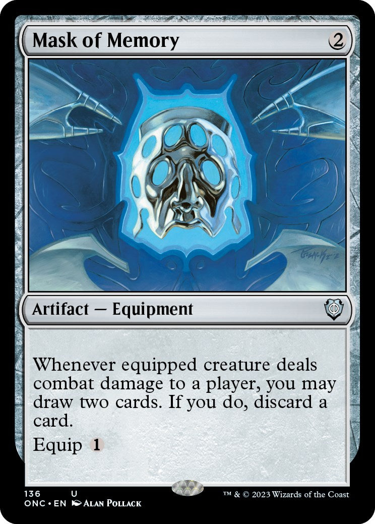 Mask of Memory [Phyrexia: All Will Be One Commander] | Black Swamp Games