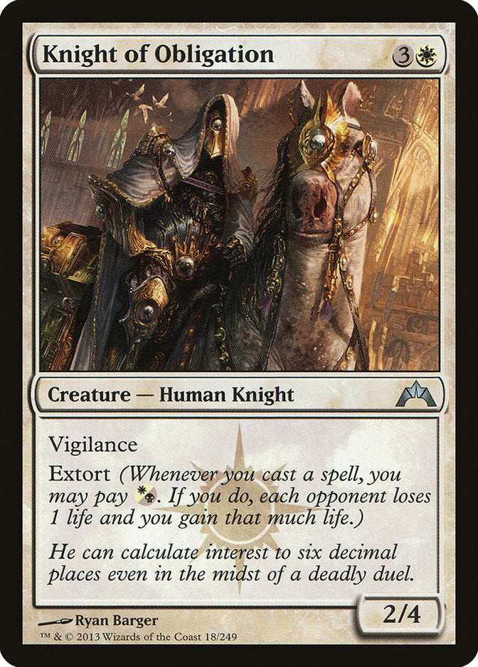 Knight of Obligation [Gatecrash] | Black Swamp Games