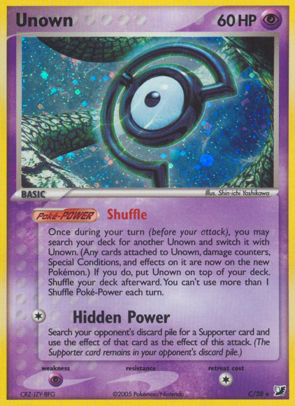 Unown (C) (C/28) [EX: Unseen Forces] | Black Swamp Games