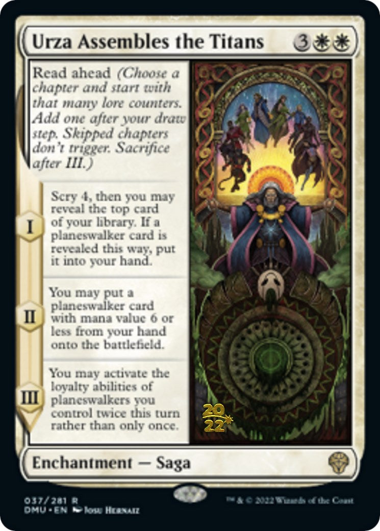 Urza Assembles the Titans [Dominaria United Prerelease Promos] | Black Swamp Games