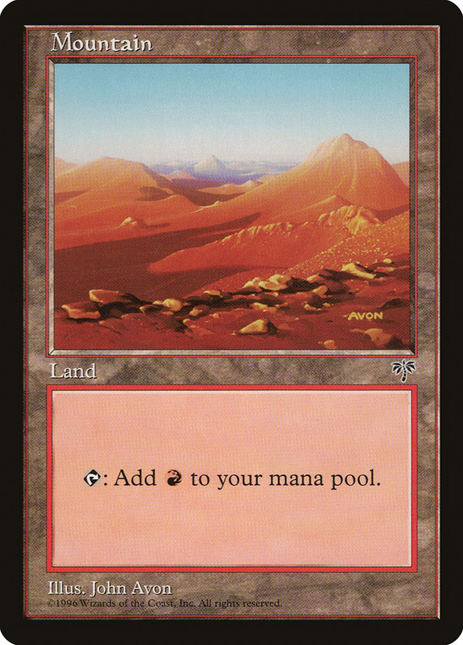 Mountain (Yellow Signature) [Mirage] | Black Swamp Games