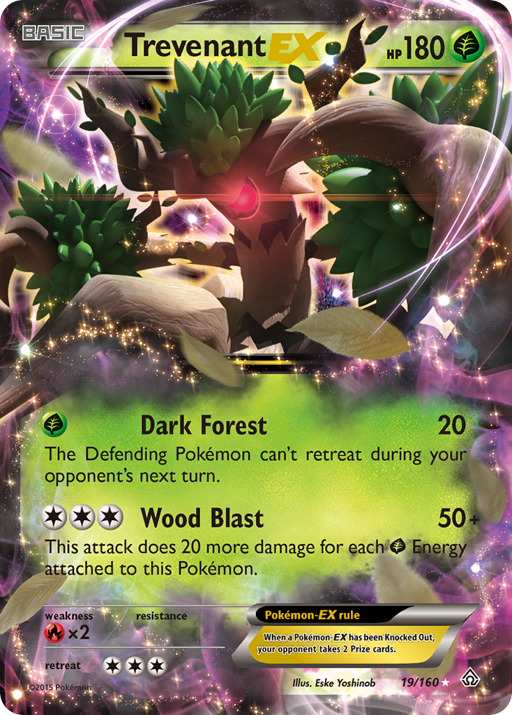 Trevenant EX (19/160) [XY: Primal Clash] | Black Swamp Games