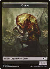 Demon // Germ Double-Sided Token [Double Masters Tokens] | Black Swamp Games