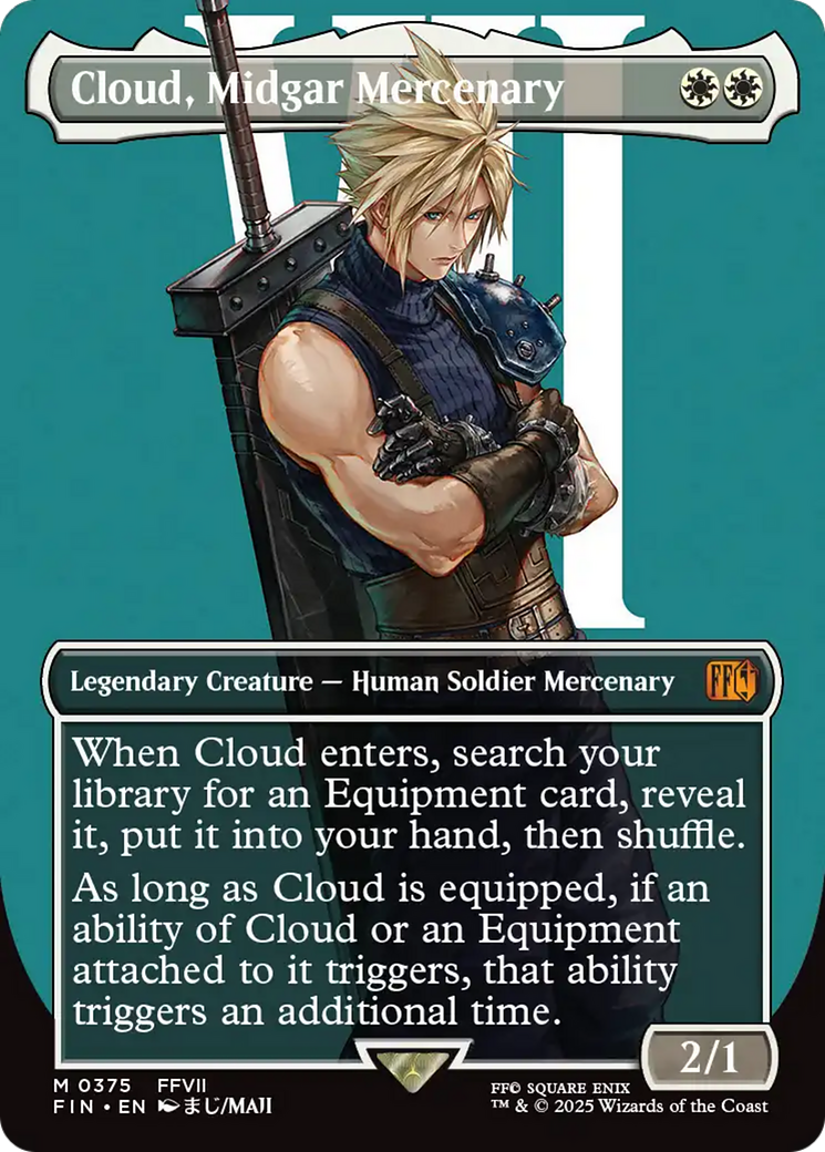 Cloud, Midgar Mercenary (Borderless) [FINAL FANTASY] | Black Swamp Games