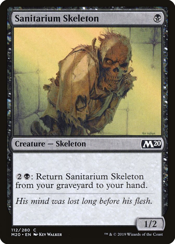 Sanitarium Skeleton [Core Set 2020] | Black Swamp Games