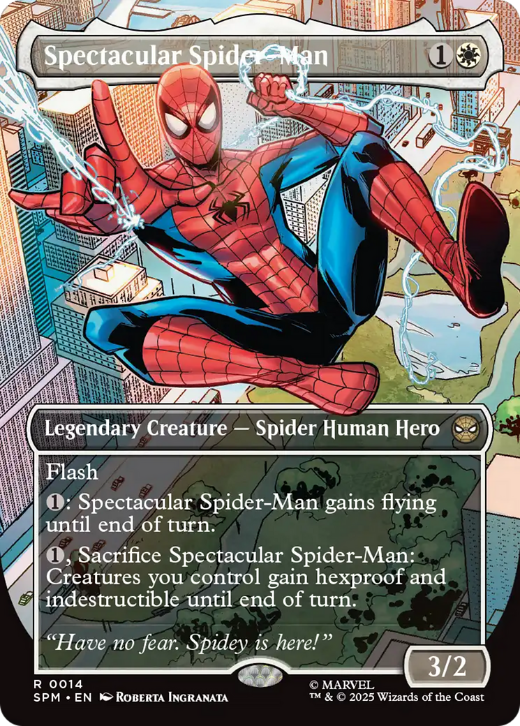 Spectacular Spider-Man (Borderless) [Marvel's Spider-Man Prerelease Promos] | Black Swamp Games