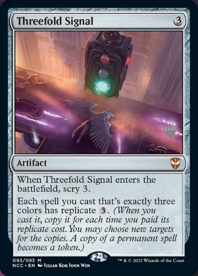 Threefold Signal (Promo Pack) [Streets of New Capenna Commander Promos] | Black Swamp Games