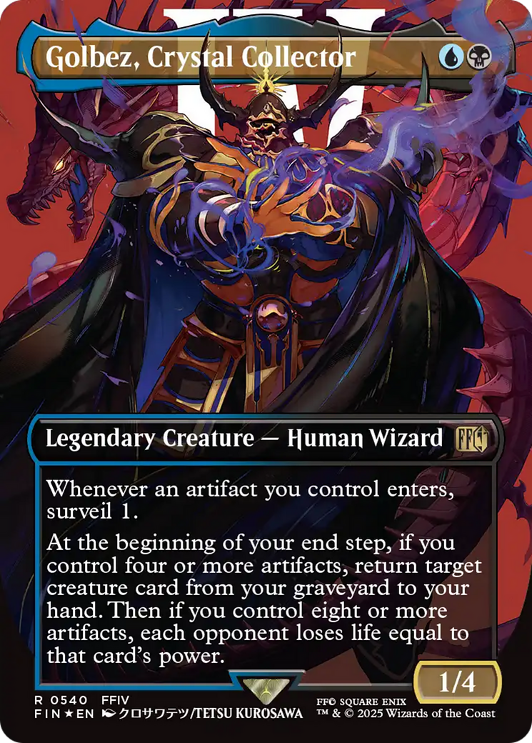 Golbez, Crystal Collector (Borderless) (Surge Foil) [FINAL FANTASY] | Black Swamp Games