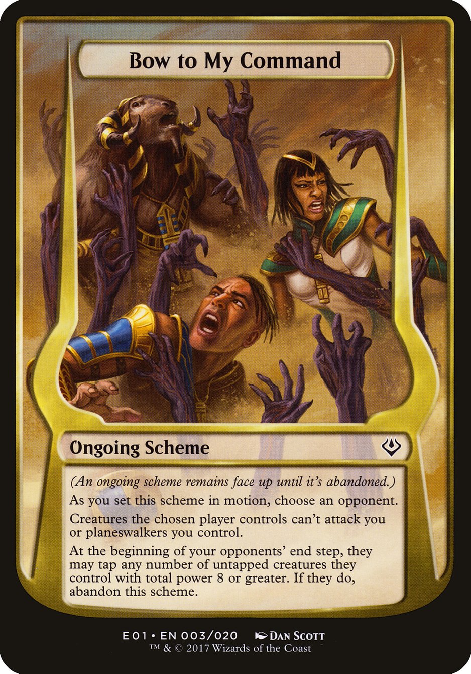 Bow to My Command (Schemes) [Archenemy: Nicol Bolas Schemes] | Black Swamp Games