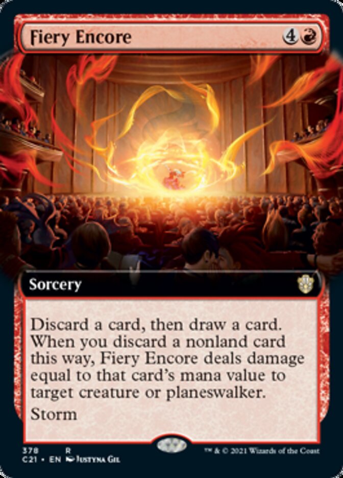 Fiery Encore (Extended Art) [Commander 2021] | Black Swamp Games