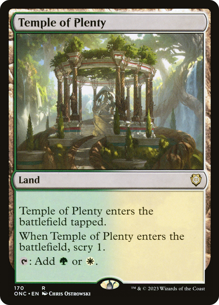 Temple of Plenty [Phyrexia: All Will Be One Commander] | Black Swamp Games