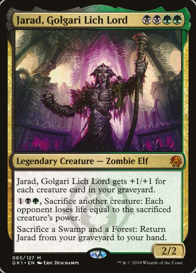 Jarad, Golgari Lich Lord [Guilds of Ravnica Guild Kit] | Black Swamp Games