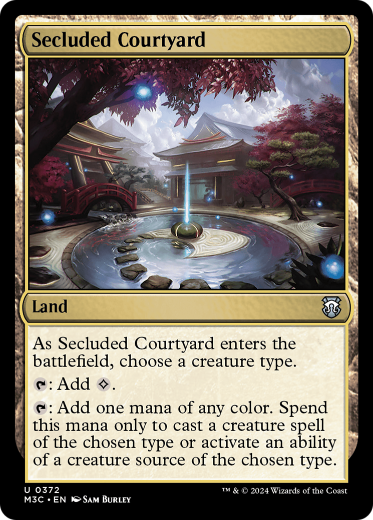 Secluded Courtyard (Ripple Foil) [Modern Horizons 3 Commander] | Black Swamp Games