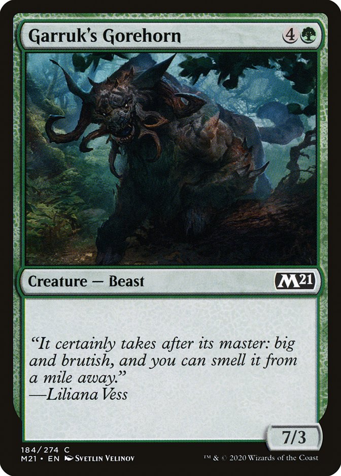 Garruk's Gorehorn [Core Set 2021] | Black Swamp Games