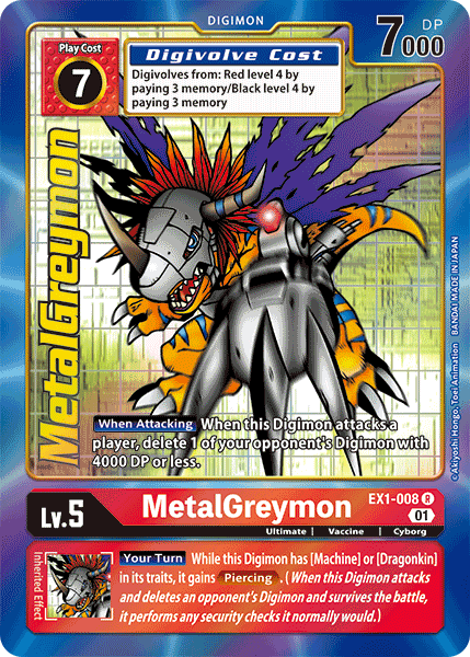 MetalGreymon [EX1-008] (Alternate Art) [Classic Collection] | Black Swamp Games