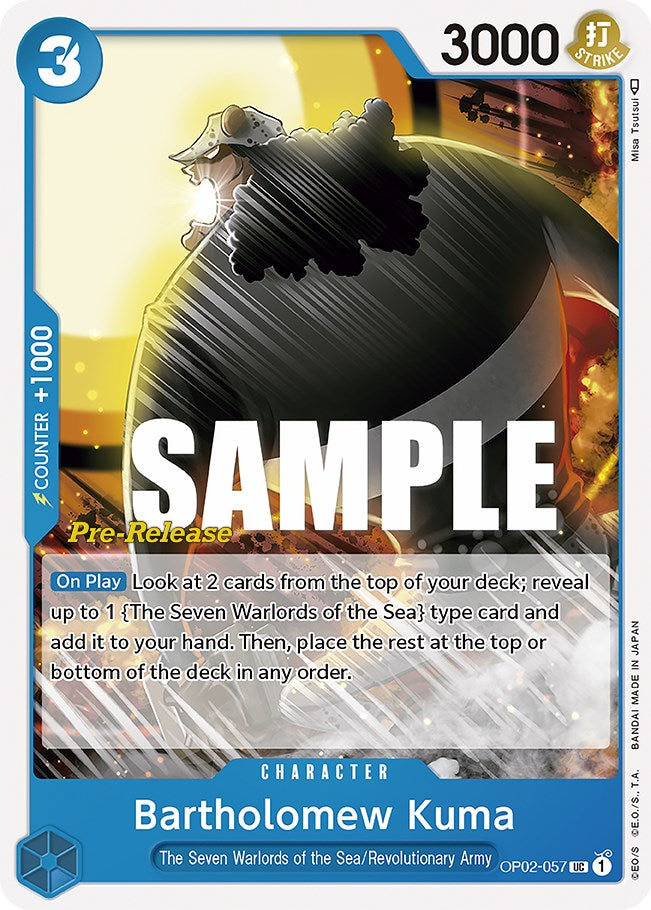 Bartholomew Kuma [Paramount War Pre-Release Cards] | Black Swamp Games