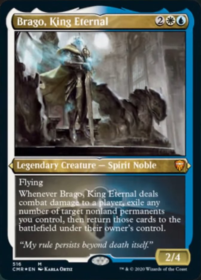 Brago, King Eternal (Etched) [Commander Legends] | Black Swamp Games